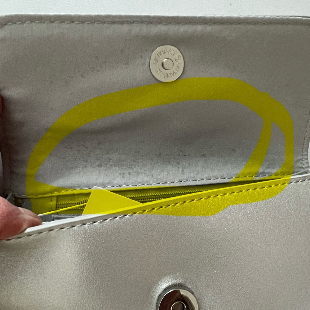 NWT CXL by Christian Lacroix Silver Park Smooth Small Clutch Wristlet Reg. $78 - Picture 12 of 12